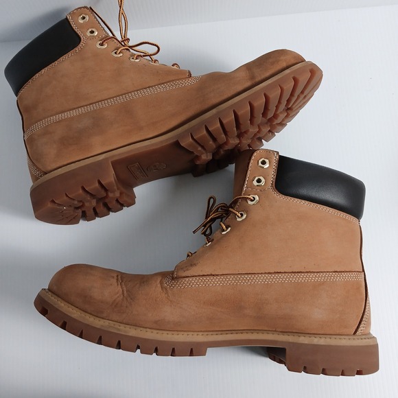 Timberland Classic 6in Waterproof Boots Leather Lace Up Men US 13 - Picture 6 of 12